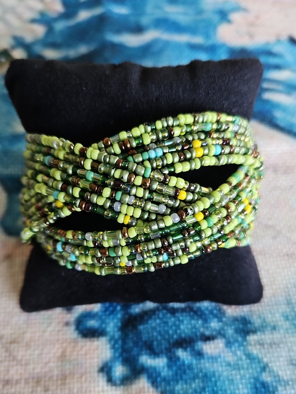 Vintage Beaded Cuff Bracelet